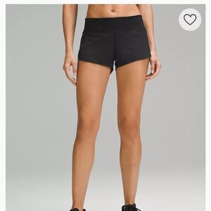 Lululemon Speed Up Shorts Black Size 10